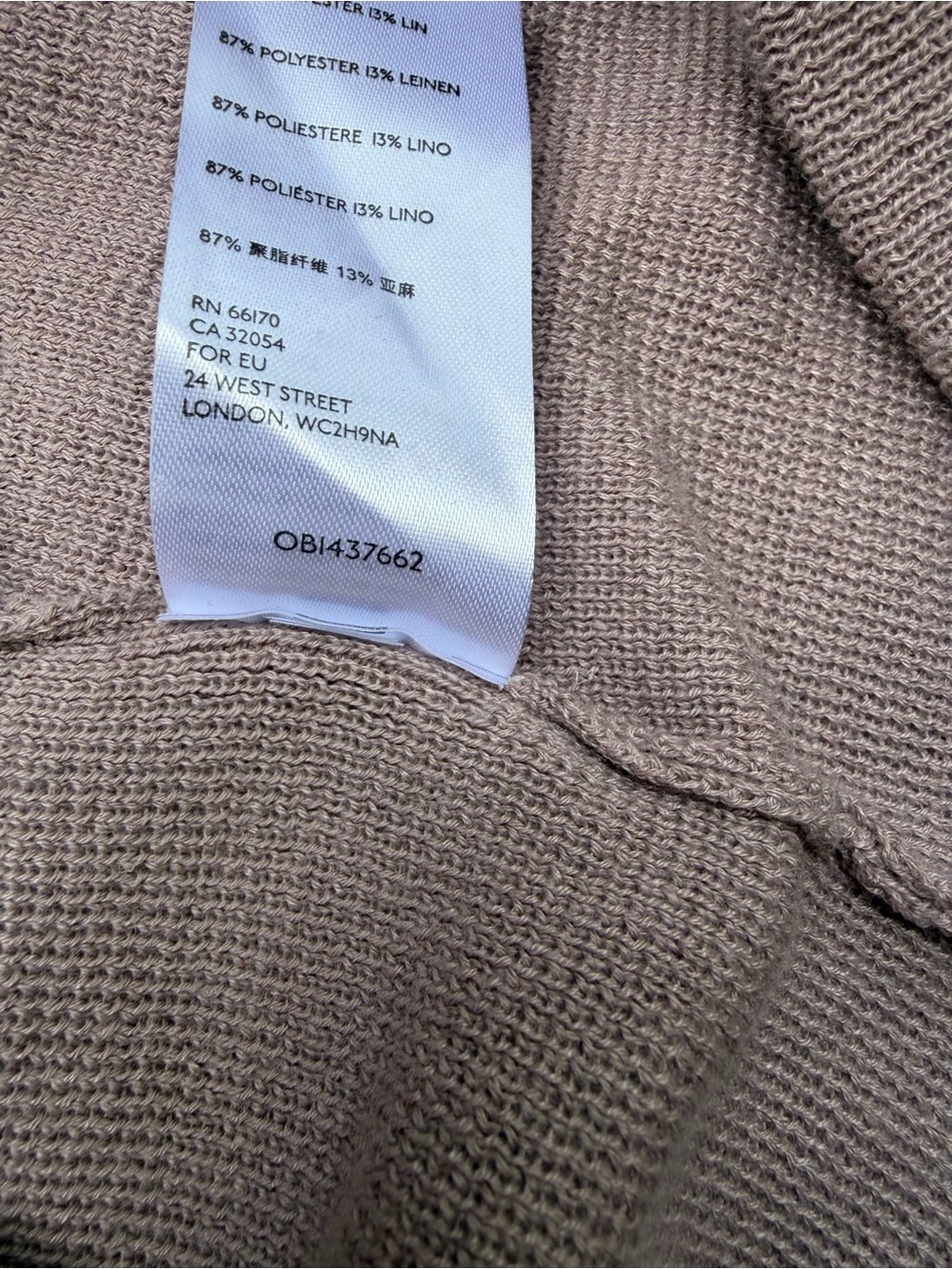 Free People FP Beach Freya Knit Balloon Pants Linen Blend Slouchy Lounge Mauve M - Picture 12 of 12